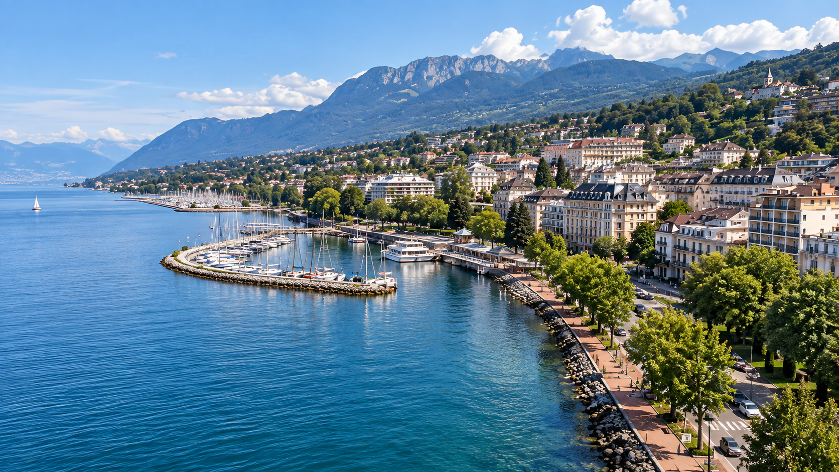 Vue de Immobilier à Évian-les-Bains
